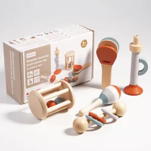 5-delige Houten Muziekset