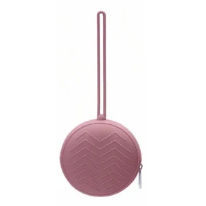 Speenhouder met Rits - Donker Roze