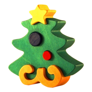 Houten puzzel – Kerstboom (klein)