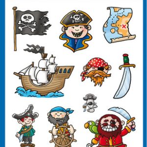 Avery AV-53197 Papieretiket Z-design Kids Pakje A 3 Vel Piraten