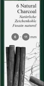 Faber Castell FC-129398 Houtskool Pitt Monochrome 6-11 Mm