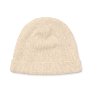 Babymutsje rib sand melange