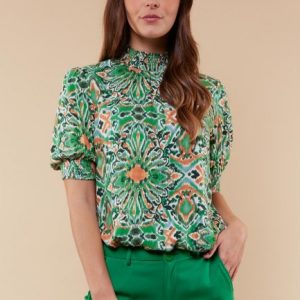 C&S dames top Irene groen 24VHC15