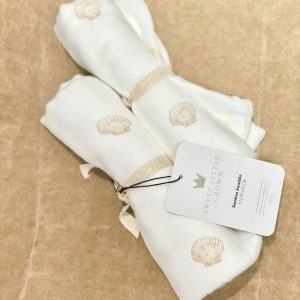 Hydrofiele doek Shell White – Sweetlittlecrown