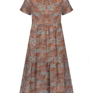 NoBell’ meisjes maxi jurk Mian ginger Q102-3801